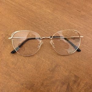 Gold Cateye Screen Protection Fashion Glasses